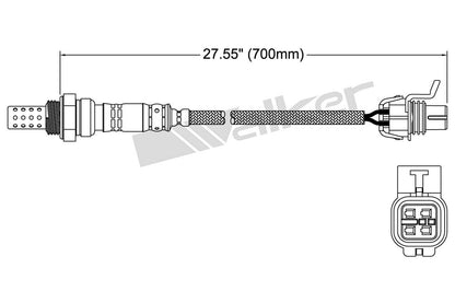 Walker Products Walker Products 250-24350 Oxygen Sensor 4-W Direct Fit 250-24350