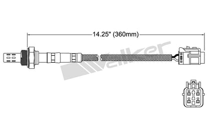 Walker Products Walker Products 250-24351 Oxygen Sensor 4-W Direct Fit 250-24351