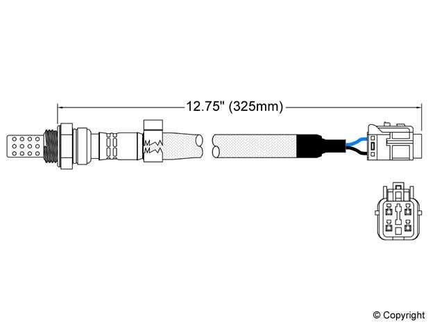 Walker Products Walker Products 250-24351 Oxygen Sensor 4-W Direct Fit 250-24351