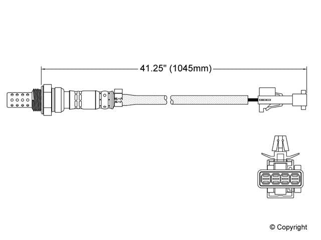 Walker Products Walker Products 250-24353 Oxygen Sensor 4-W Direct Fit 250-24353