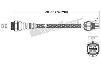 Walker Products Walker Products 250-24354 Oxygen Sensor 4-W Direct Fit 250-24354