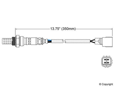 Walker Products Walker Products 250-24360 Oxygen Sensor 4-W Direct Fit 250-24360