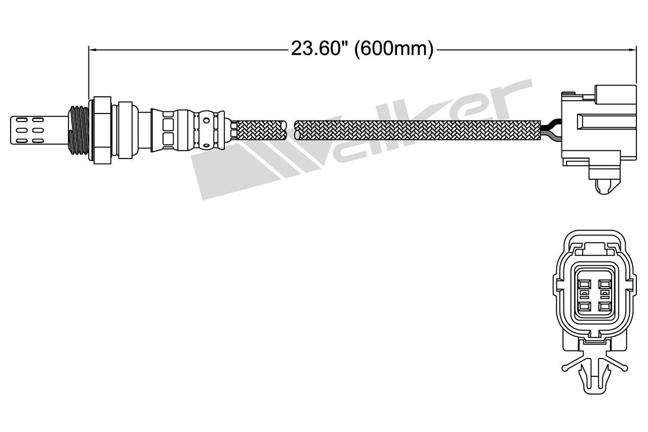 Walker Products Oxygen Sensor 250-24365