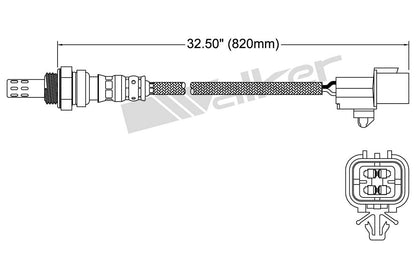 Walker Products Walker Products 250-24383 Oxygen Sensor 4-W Direct Fit 250-24383