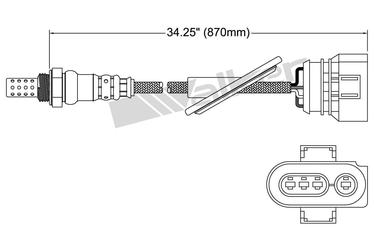 Walker Products Walker Products 250-24394 Oxygen Sensor 4-W Direct Fit 250-24394
