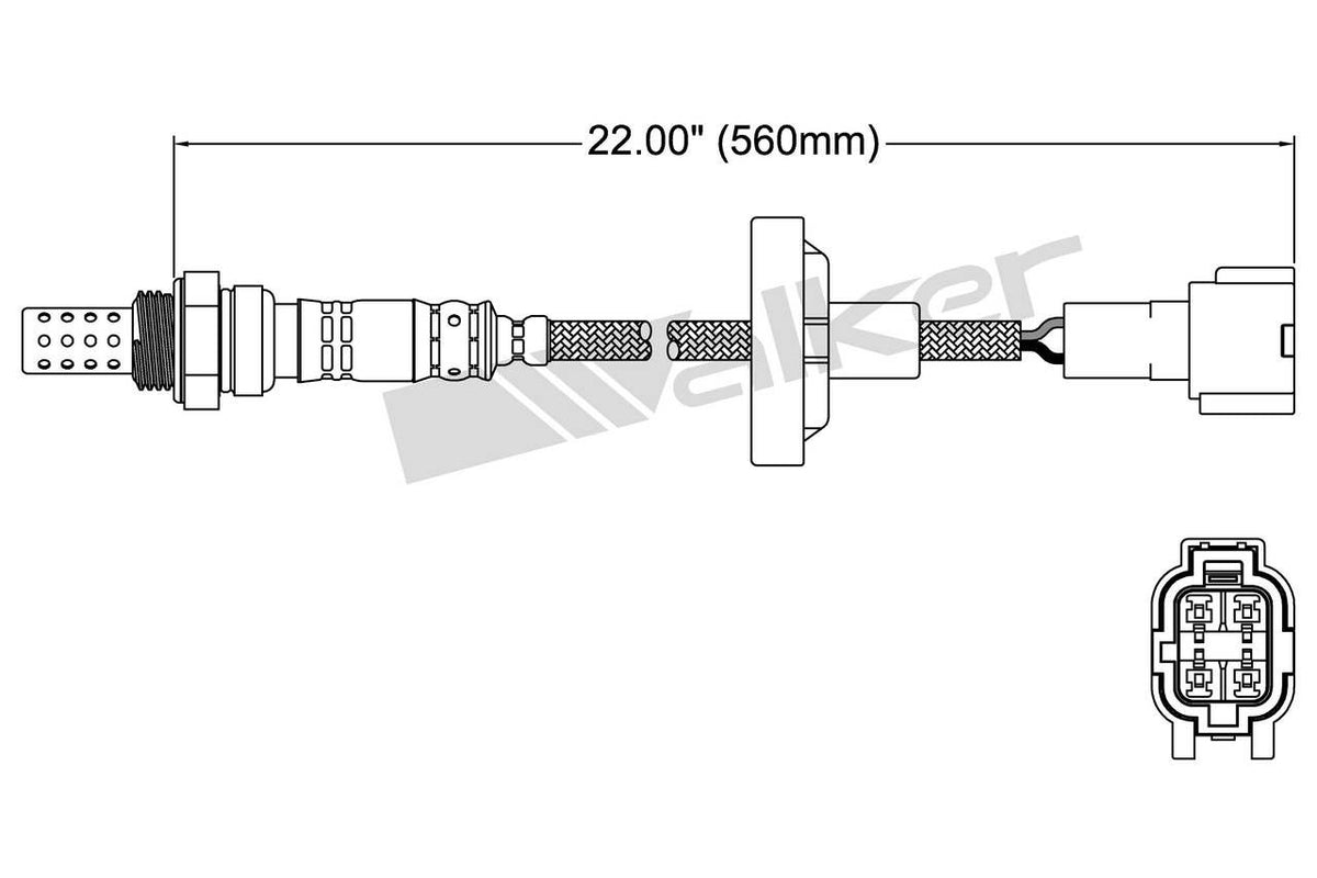Walker Products Walker Products 250-24397 Oxygen Sensor 4-W Direct Fit 250-24397