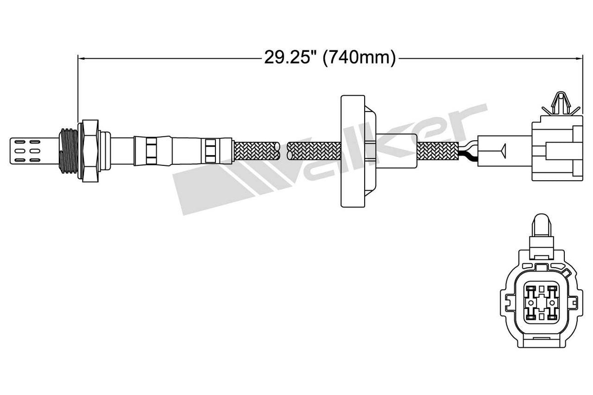 Walker Products Walker Products 250-24401 Oxygen Sensor 4-W Direct Fit 250-24401