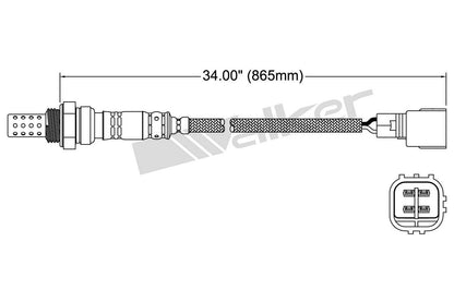 Walker Products Walker Products 250-24404 Oxygen Sensor 4-W Direct Fit 250-24404