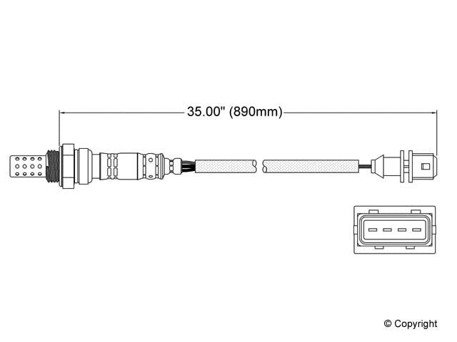 Walker Products Walker Products 250-24415 Oxygen Sensor 4-W Direct Fit 250-24415