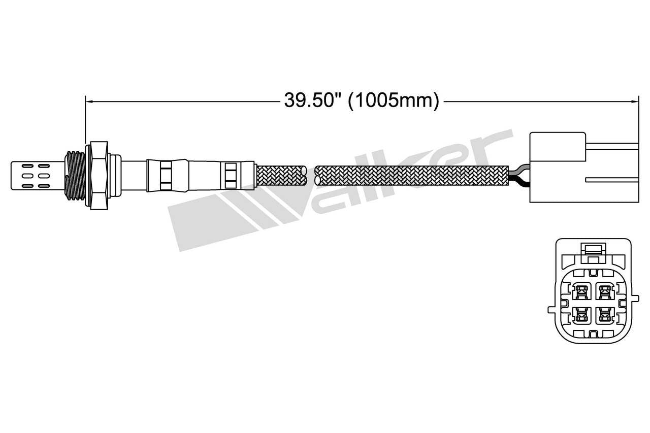 Walker Products Walker Products 250-24418 Oxygen Sensor 4-W Direct Fit 250-24418