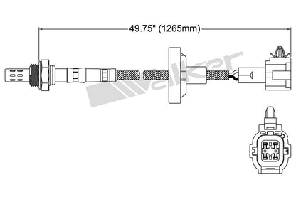 Walker Products Walker Products 250-24425 Oxygen Sensor 4-W Direct Fit 250-24425