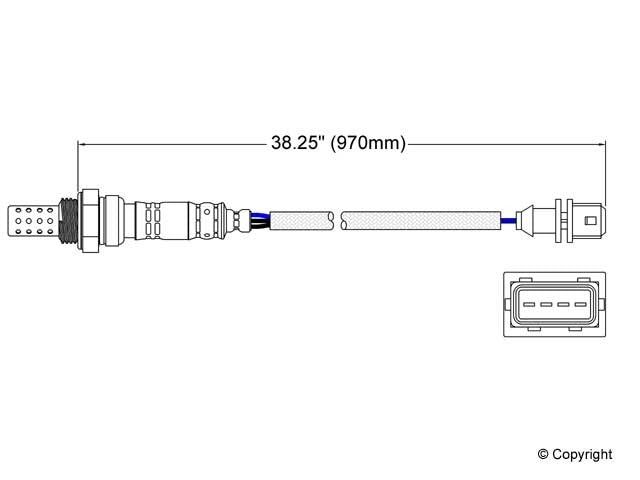 Walker Products Walker Products 250-24428 Oxygen Sensor 4-W Direct Fit 250-24428