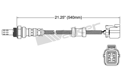 Walker Products Walker Products 250-24429 Oxygen Sensor 4-W Direct Fit 250-24429