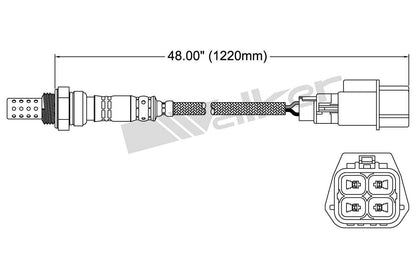 Walker Products Oxygen Sensor 250-24435