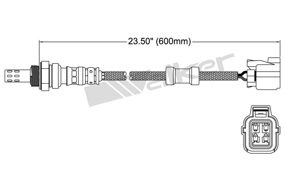 Walker Products Walker Products 250-24446 Oxygen Sensor 4-W Direct Fit 250-24446