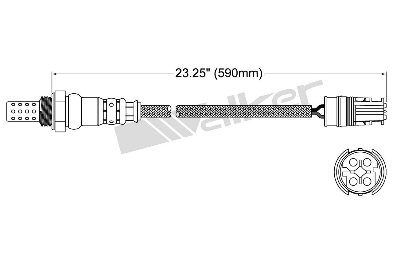Walker Products Walker Products 250-24463 Oxygen Sensor 4-W Direct Fit 250-24463