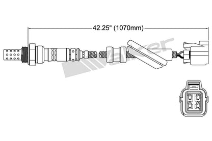 Walker Products Walker Products 250-24476 Oxygen Sensor 4-W Direct Fit 250-24476
