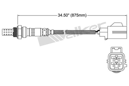 Walker Products Walker Products 250-24482 Oxygen Sensor 4-W Direct Fit 250-24482