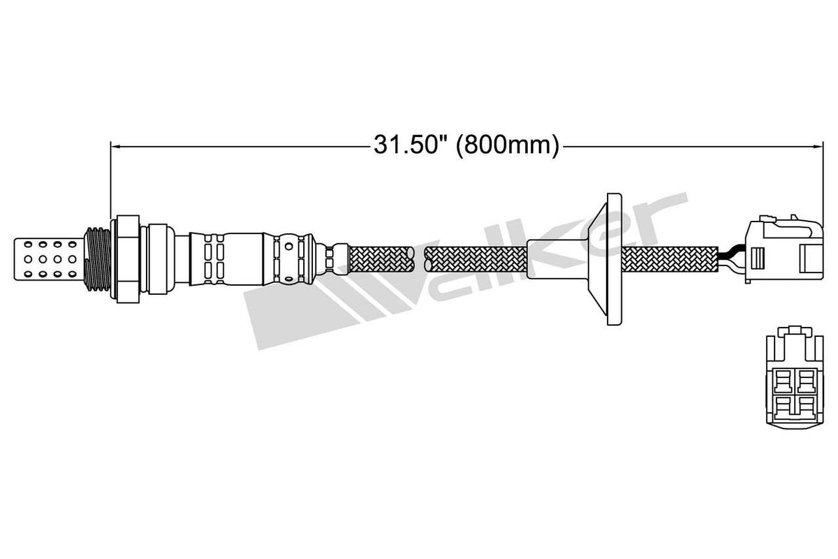 Walker Products Walker Products 250-24483 Oxygen Sensor 4-W Direct Fit 250-24483