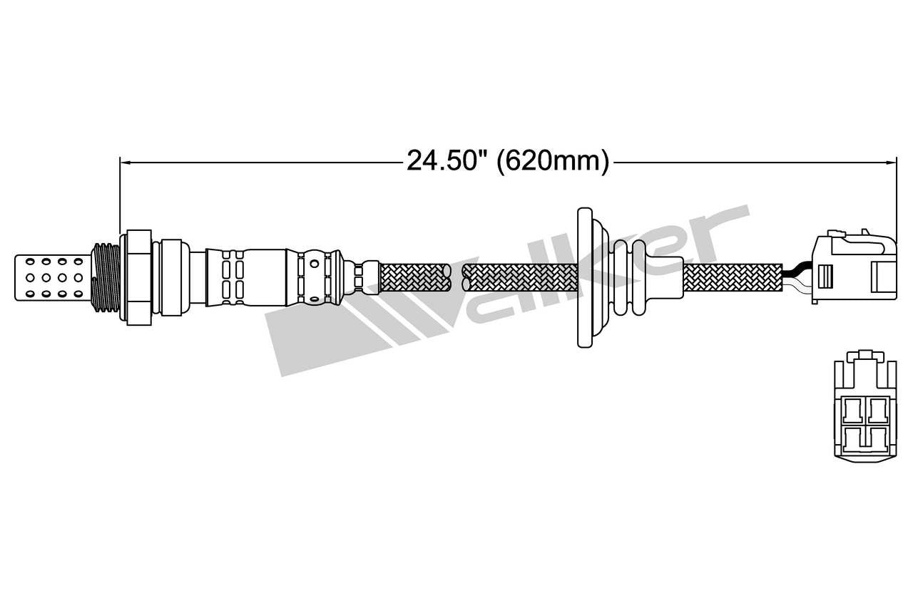 Walker Products Walker Products 250-24484 Oxygen Sensor 4-W Direct Fit 250-24484
