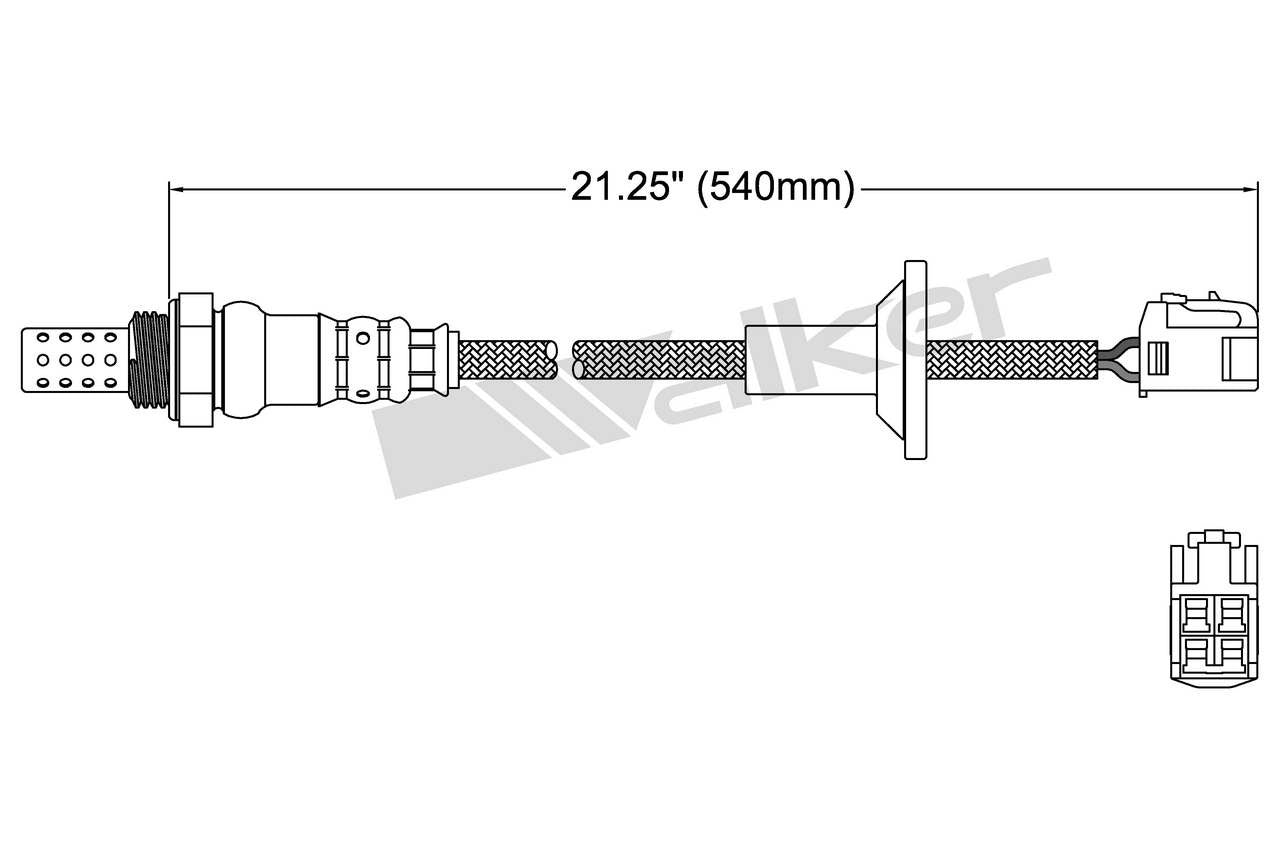 Walker Products Walker Products 250-24486 Oxygen Sensor 4-W Direct Fit 250-24486