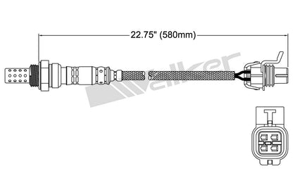 Walker Products Walker Products 250-24488 Oxygen Sensor 4-W Direct Fit 250-24488