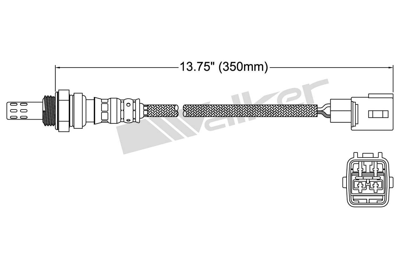 Walker Products Walker Products 250-24489 Oxygen Sensor 4-W Direct Fit 250-24489