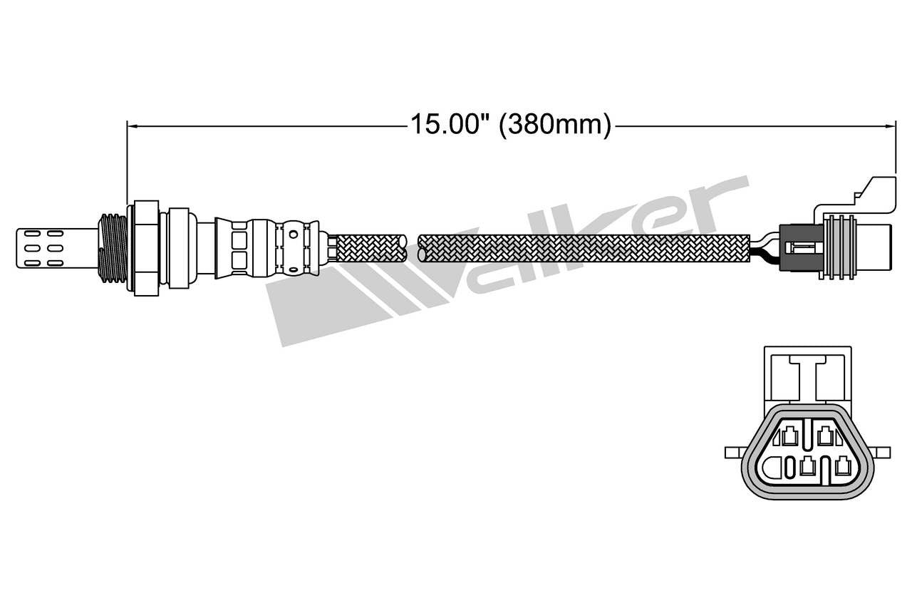 Walker Products Walker Products 250-24491 Oxygen Sensor 4-W Direct Fit 250-24491