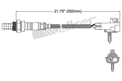 Walker Products Walker Products 250-24492 Oxygen Sensor 4-W Direct Fit 250-24492