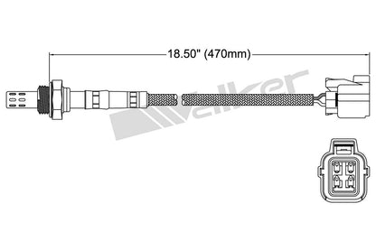 Walker Products Walker Products 250-24496 Oxygen Sensor 4-W Direct Fit 250-24496