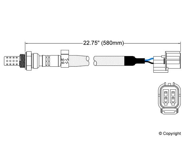Walker Products Walker Products 250-24498 Oxygen Sensor 4-W Direct Fit 250-24498