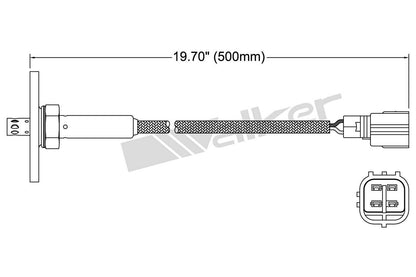 Walker Products Walker Products 250-24501 Oxygen Sensor 4-W Titania W/Flange 250-24501