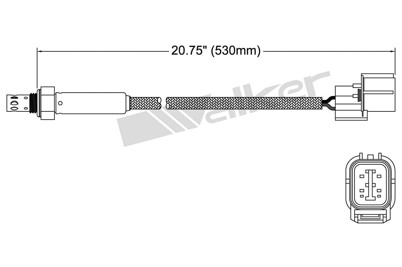 Walker Products Walker Products 250-24512 Oxygen Sensor 4-W Titania 250-24512