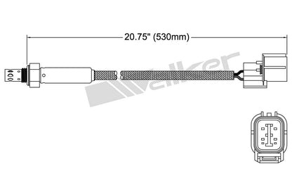 Walker Products Walker Products 250-24512 Oxygen Sensor 4-W Titania 250-24512