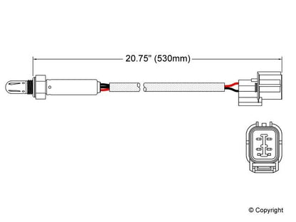 Walker Products Walker Products 250-24512 Oxygen Sensor 4-W Titania 250-24512