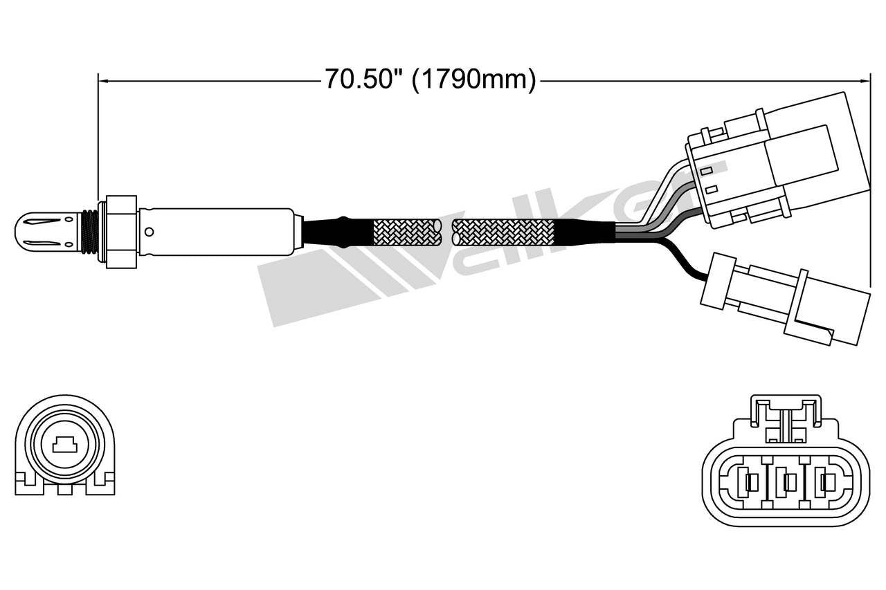 Walker Products Walker Products 250-24514 Oxygen Sensor 4-W Titania 250-24514