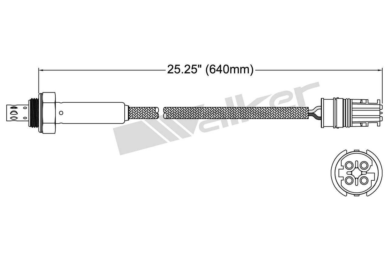 Walker Products Walker Products 250-24515 Oxygen Sensor 4-W Titania 250-24515