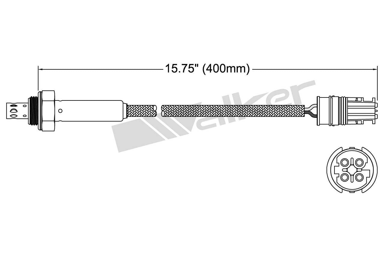 Walker Products Walker Products 250-24516 Oxygen Sensor 4-W Titania 250-24516