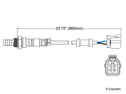 Walker Products Walker Products 250-24601 Oxygen Sensor 4-W Direct Fit 250-24601