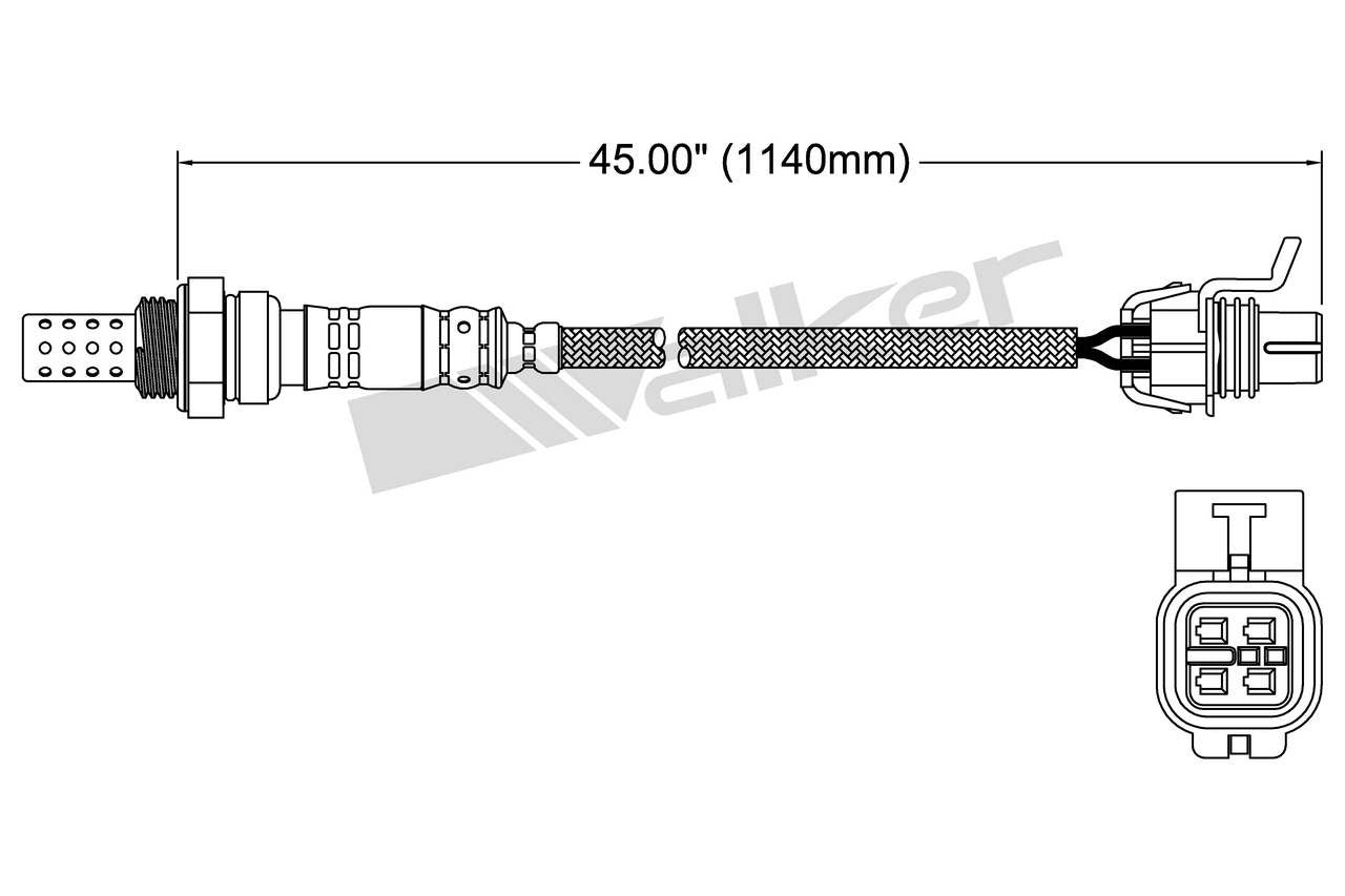 Walker Products Walker Products 250-24617 Oxygen Sensor 4-W Direct Fit 250-24617