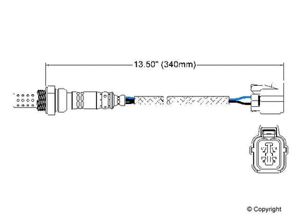 Walker Products Walker Products 250-24620 Oxygen Sensor 4-W Direct Fit 250-24620