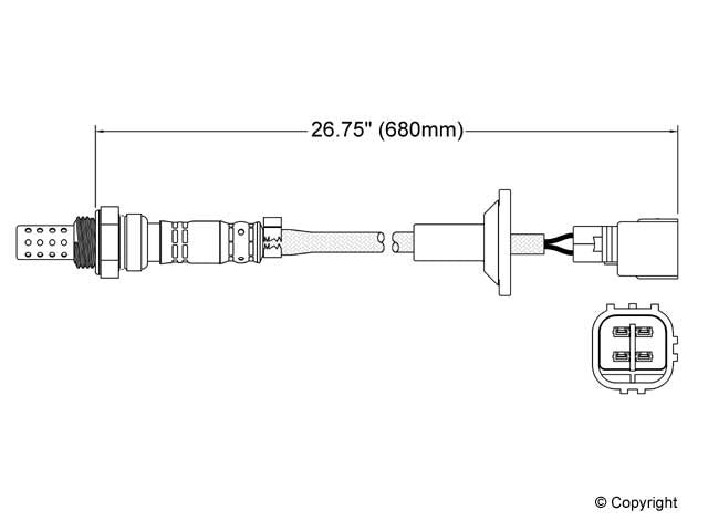 Walker Products Walker Products 250-24623 Oxygen Sensor 4-W Direct Fit 250-24623