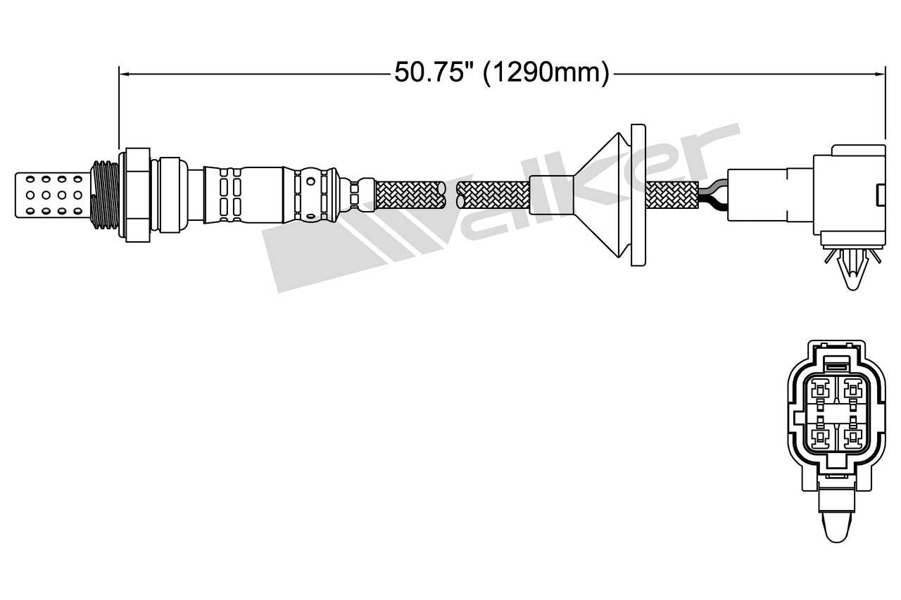 Walker Products Walker Products 250-24626 Oxygen Sensor 4-W Direct Fit 250-24626