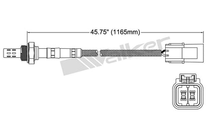 Walker Products Walker Products 250-24632 Oxygen Sensor 4-W Direct Fit 250-24632