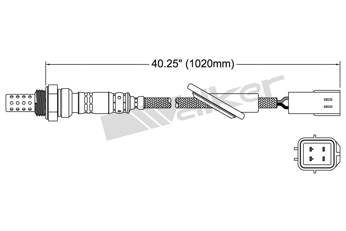 Walker Products Walker Products 250-24641 Oxygen Sensor 4-W Direct Fit 250-24641