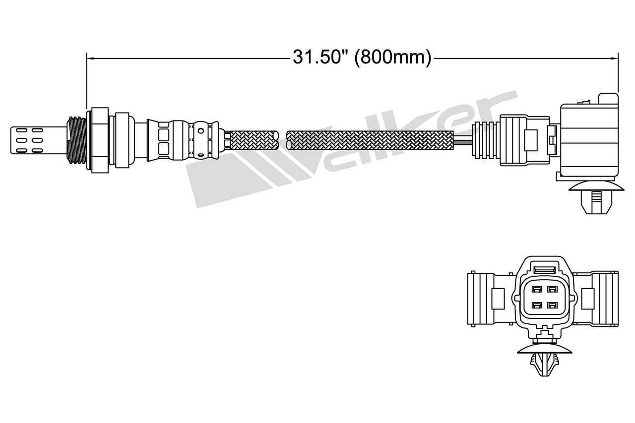 Walker Products Oxygen Sensor 250-24644
