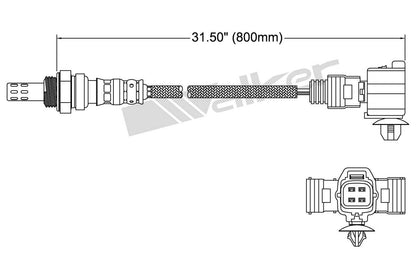 Walker Products Walker Products 250-24644 Oxygen Sensor 4-W Direct Fit 250-24644