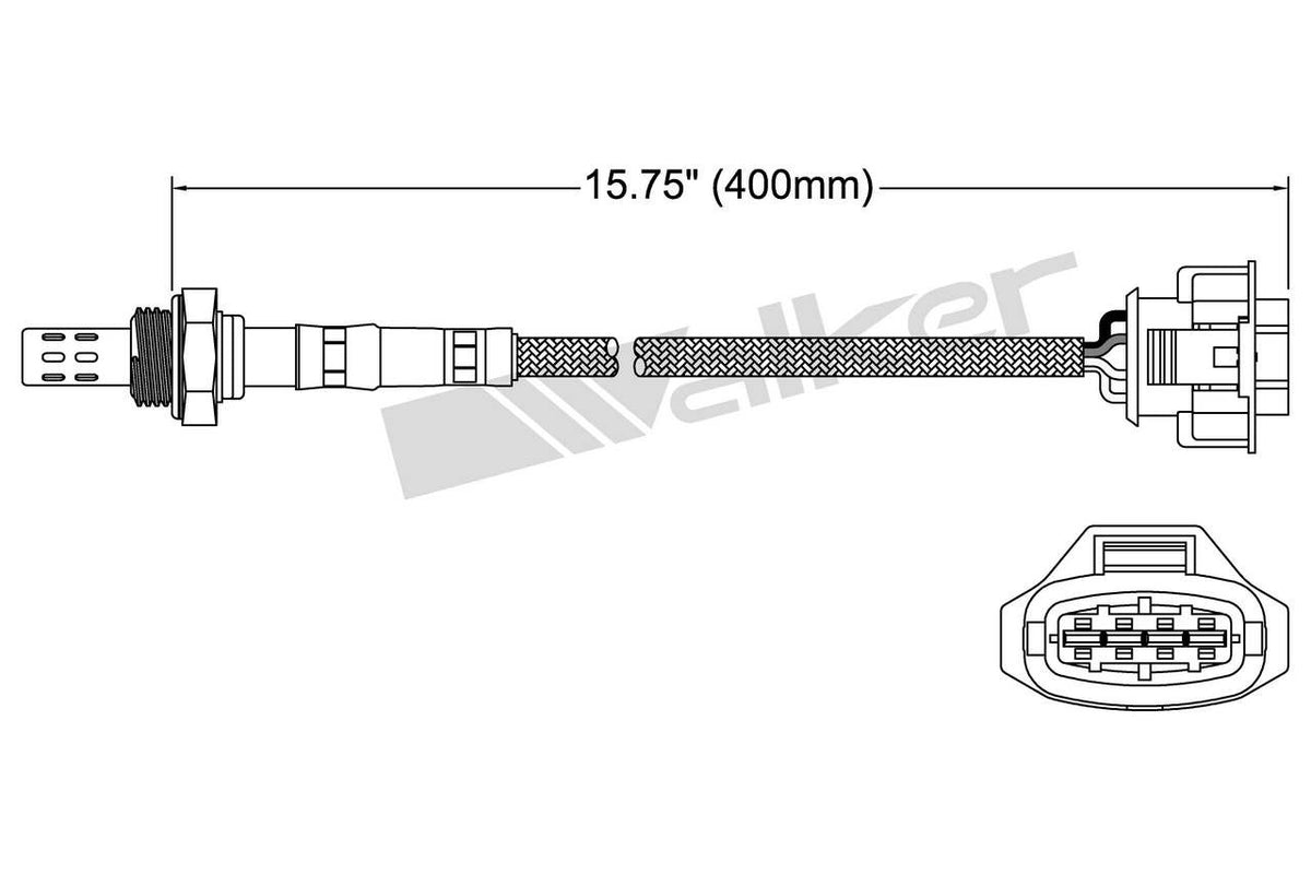 Walker Products Walker Products 250-24647 Oxygen Sensor 4-W Direct Fit 250-24647