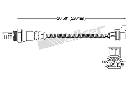 Walker Products Walker Products 250-24649 Oxygen Sensor 4-W Direct Fit 250-24649