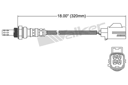 Walker Products Walker Products 250-24651 Oxygen Sensor 4-W Direct Fit 250-24651